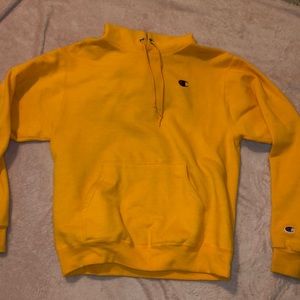 Mustard yellow Champion hoodie